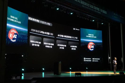 SK텔레콤은 최대 규모인 500B의 A.X K1을 통해 물량공세를 펼치는 전략이다 / 출처=IT동아