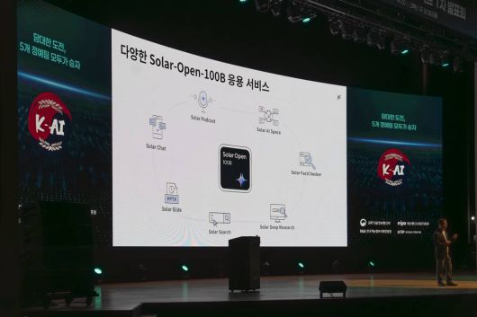 업스테이지는 솔라 프로 2 22B에 이어 곧바로 100B 모델을 구축하는 데 성공했다 / 출처=IT동아