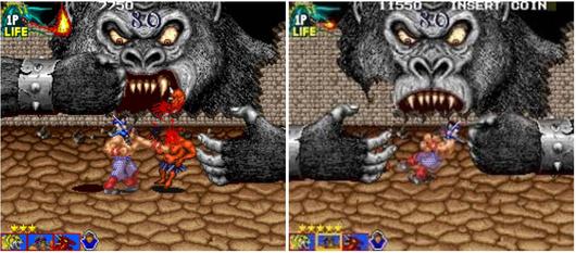 (플레이 중간에 등장하는 킹콩 몬스터)