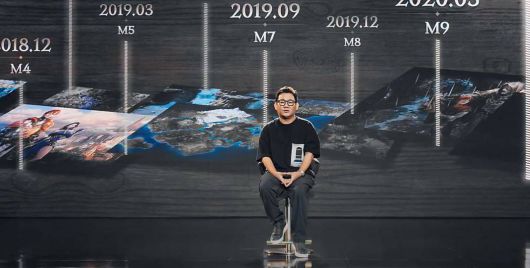 '리니지W'에 대해 설명중인 이성구 그룹장 / 발표 영상 캡처