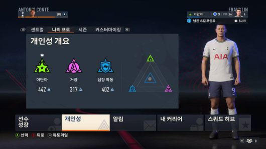 세 가지 개인성 추가