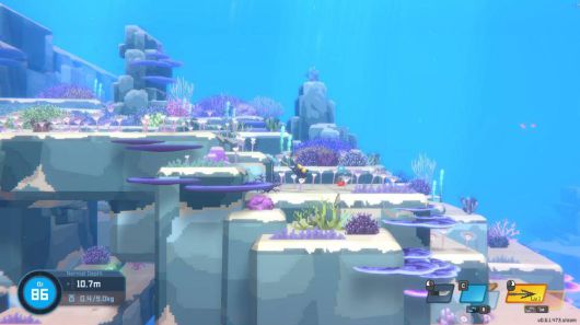 인상적인 수중 그래픽