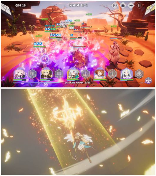 다양한 스킬과 컷신이 눈을 즐겁게 한다