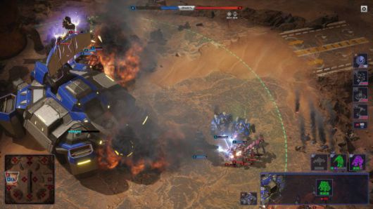 맵에 있는 주요 거점을 확보하지 못하면 계속 밀린다