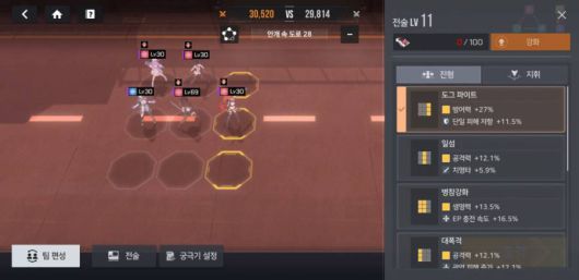 진영 효과를 주는 모습