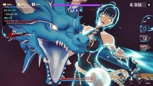 헌터들의 궁극기 연출도 보는 맛이 있다.