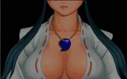 코요리의 모습. 이 오락실 오프닝에 집중하지 않고 그냥 지나쳐가는 남성이 과연 있었을까