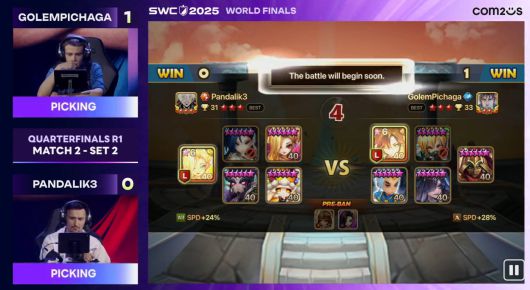 8강 2경기 2세트 시작