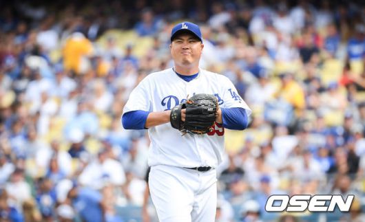 [OSEN=박준형 기자] 다저스 시절 류현진 / soul1014@osen.co.kr