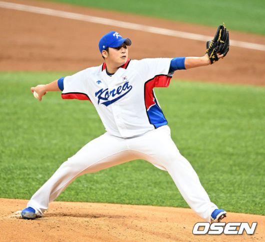 올림픽 야구대표팀 김민우 /OSEN DB