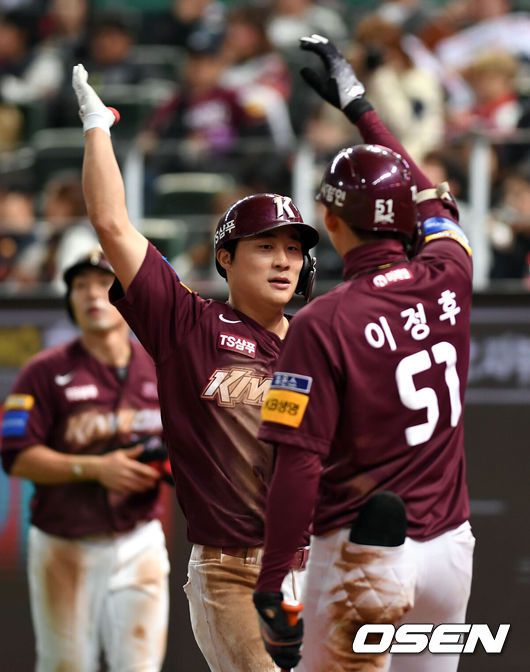 [OSEN=손용호 기자] 2019년 키움 시절 김하성과 이정후. /spjj@osen.co.kr