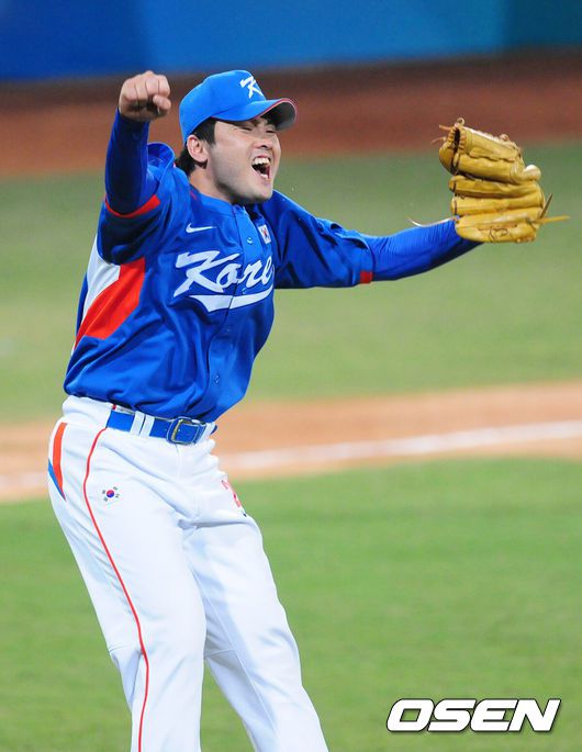 [OSEN=김영민 기자] 베이징 올림픽 야구 대표팀 정대현 2008.08.23/ ajyoung@osen.co.kr