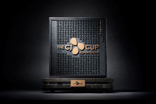 더 CJ컵 바이런 넬슨 우승 트로피.