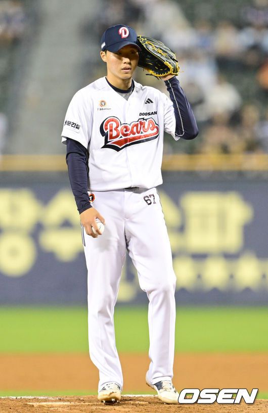 [OSEN=김성락 기자] 두산 베어스 홍민규. 2025.04.18 / ksl0919@osen.co.kr