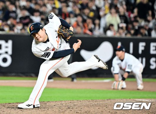 [OSEN=대전, 지형준 기자] 8회초 한화 한승혁이 역투하고 있다. 2025.04.29 /jpnews@osen.co.kr