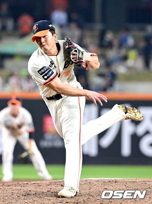 [OSEN=최규한 기자] 한화 김승일. 2025.04.18 / dreamer@osen.co.kr