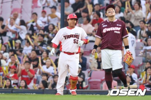 황대인과 최주환./KIA 타이거즈 제공