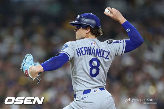 [사진] LA 다저스 키케 에르난데스. ⓒGettyimages(무단전재 및 재배포 금지)