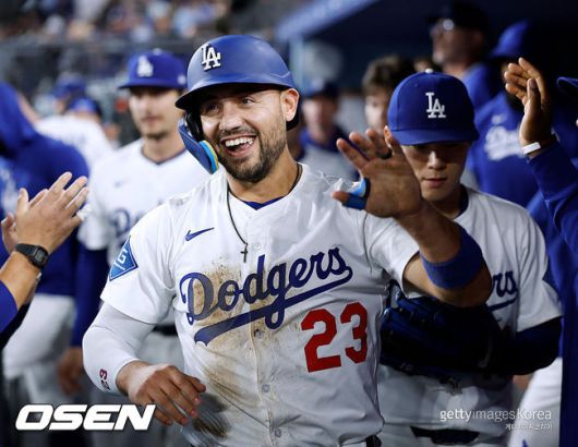[사진] LA 다저스 마이클 콘포토. ⓒGettyimages(무단전재 및 재배포 금지)