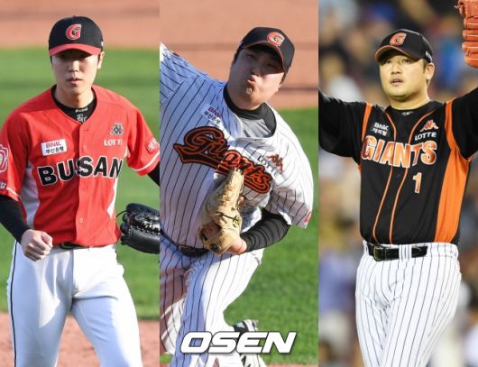 2017년 롯데 필승조 3인방 박진형-조정훈-손승락 /OSEN DB