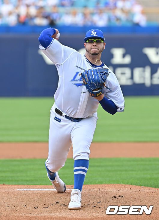 [OSEN=이석우 기자] 삼성 아리엘 후라도. 2025.06.25 / foto0307@osen.co.kr