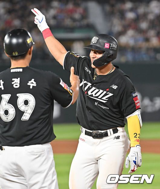 [OSEN=부산, 이석우 기자]  KT 위즈 안현민 085 2025.06.27 / foto0307@osen.co.kr