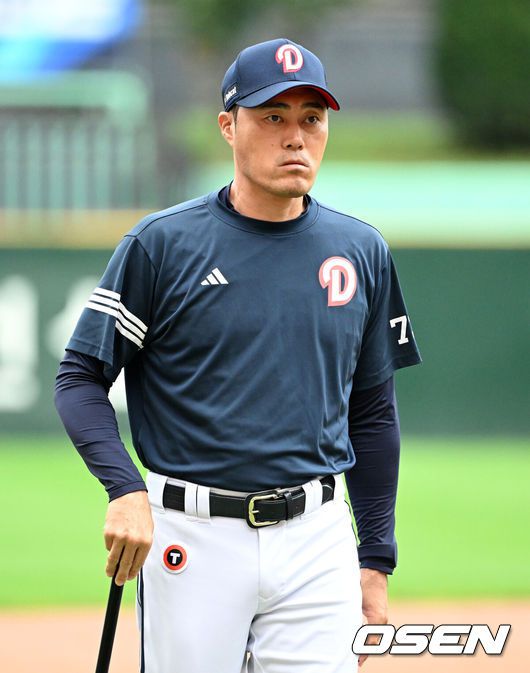 두산 베어스 조성환 감독대행. /OSEN DB