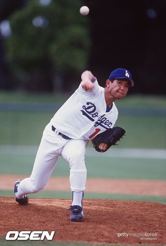 [사진] LA 다저스 시절 노모 히데오. ⓒGettyimages(무단전재 및 재배포 금지)