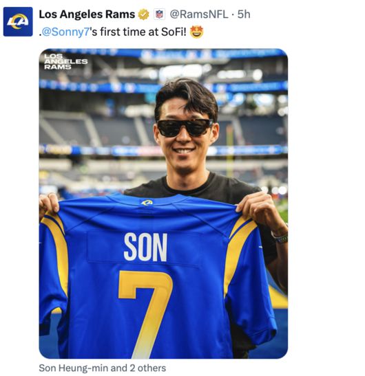 [사진] 손흥민 / LA 램스