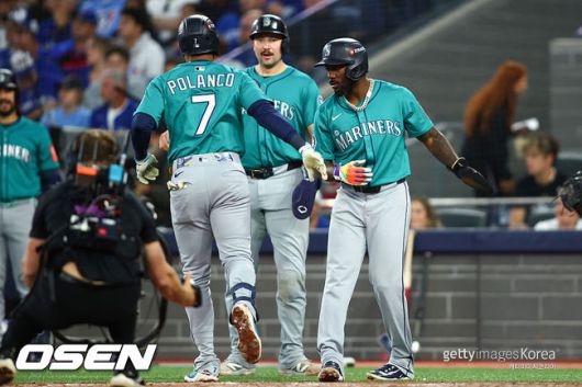 [사진] 시애틀이 2차전에서도 토론토를 잡았다.ⓒGettyimages(무단전재 및 재배포 금지)