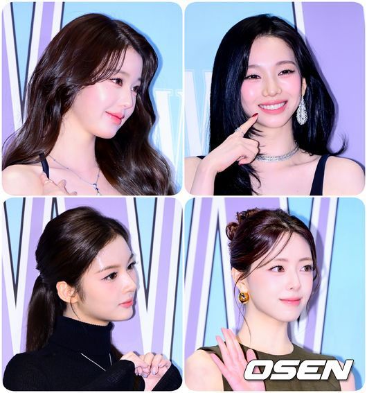 아이브 장원영, 에스파 카리나, 엔믹스 설윤, 있지 유나가 한 자리에 모였다