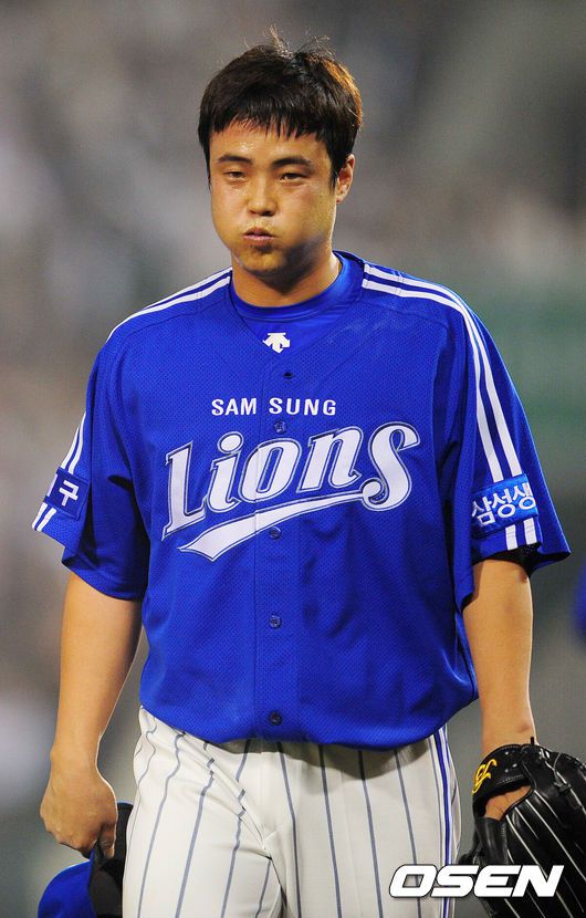 삼성 라이온즈 시절 안지만. /OSEN DB