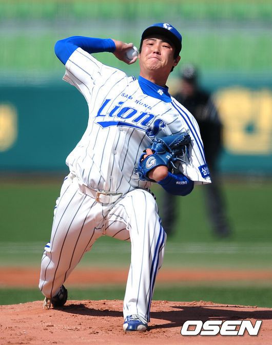 삼성 라이온즈 시절 안지만. /OSEN DB