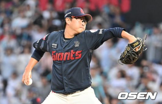 [OSEN=창원, 이석우 기자] 롯데 자이언츠 박세웅 027 2025.08.22 / foto0307@osen.co.kr
