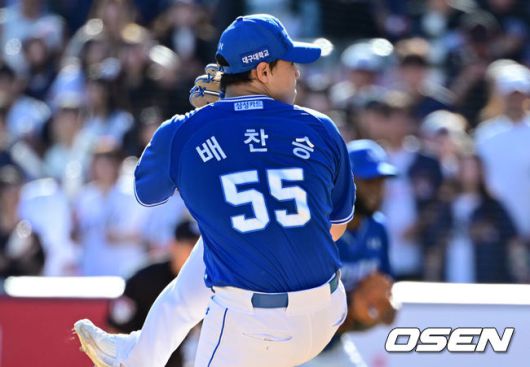 [OSEN=조은정 기자] 삼성 배찬승. 2025.09.21 /cej@osen.co.kr