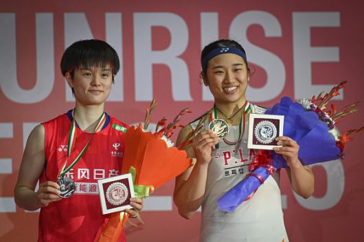 [사진] 왕즈이와 안세영 ⓒGettyimages(무단전재 및 재배포 금지)