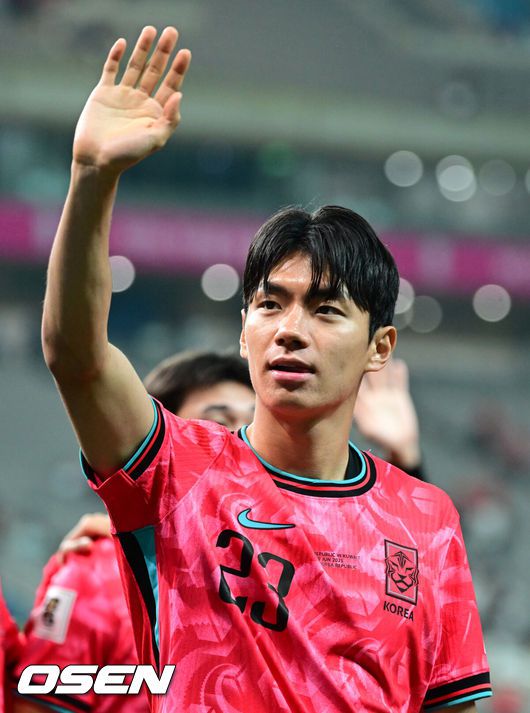 [OSEN=조은정 기자] 남자 축구 대표팀 전진우. 2025.06.10 /cej@osen.co.kr