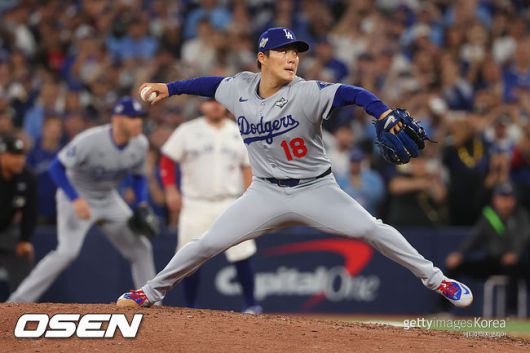 [사진] LA 다저스 야마모토 요시노부. ⓒGettyimages(무단전재 및 재배포 금지)