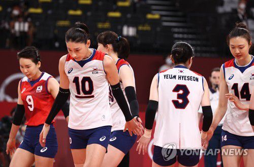 -올림픽- 투혼의 여자배구, 세르비아에 막혀 45년 만의 메달 좌절 ...