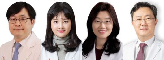 사진 왼쪽부터 인하대병원 신종범 교수, 인하대병원 차보람 교수, 순천향대 부천병원 홍수진 교수, 가천대 길병원 김경오 교수.