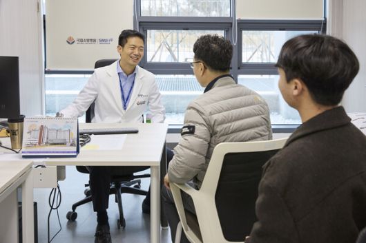 국립소방병원 시범진료 모습.