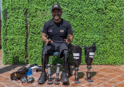 지난 4월3일 네팔 산악인 하리 부다 마가르(43)가 에베레스트 등정을 앞두고 기자들과 간담회를 열었다. EPA 연합뉴스