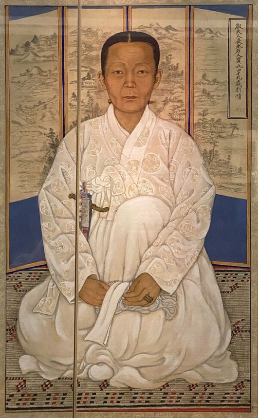 채용신(1850~1941)이 그린 ‘숙부인 황씨 초상’. 신지은 제공