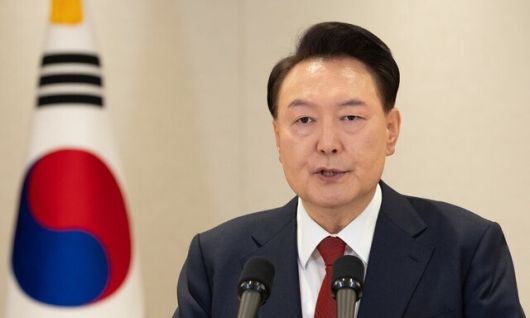 윤석열 대통령이 12일 용산 대통령실에서 대국민 담화를 하고 있다. 대통령실 제공