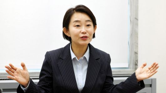 김재연 진보당 대표가 28일 오전 국회에서 한겨레와 인터뷰를 하고 있다. 김경호 선임기자 jijae@hani.co.kr