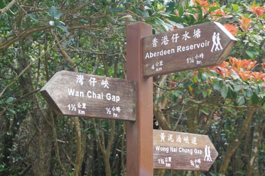 완차이 갭에서 홍콩트레일로 이어지는 길. 장보영 제공