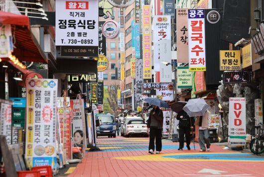 서울 종로구의 식당가. 연합뉴스