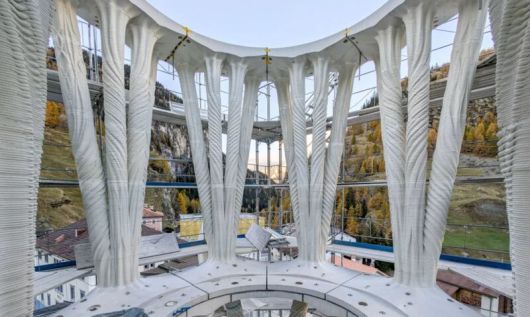 3D프린팅 건축은 건물 기둥과 외벽 등을 다양한 형태로 만들 수 있는 게 장점이다. 취리히연방공대 제공