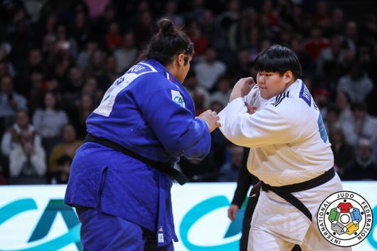 2025 헝가리세계선수권에 출전하는 이현지(오른쪽). 국제유도연맹 제공