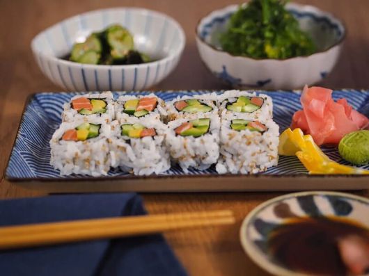 와일드타입의 배양육 연어롤. 와일드타입 제공